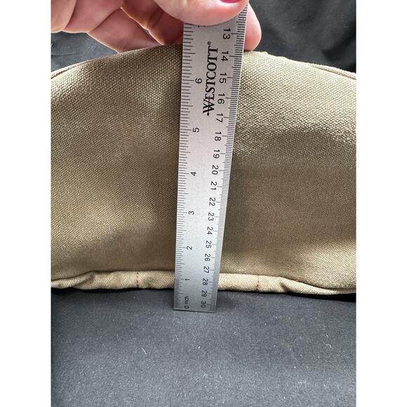 Augur Strauss Jans Canvas Leather Laptop Backpack Brown Distressed Boho Hiking - Picture 11 of 11